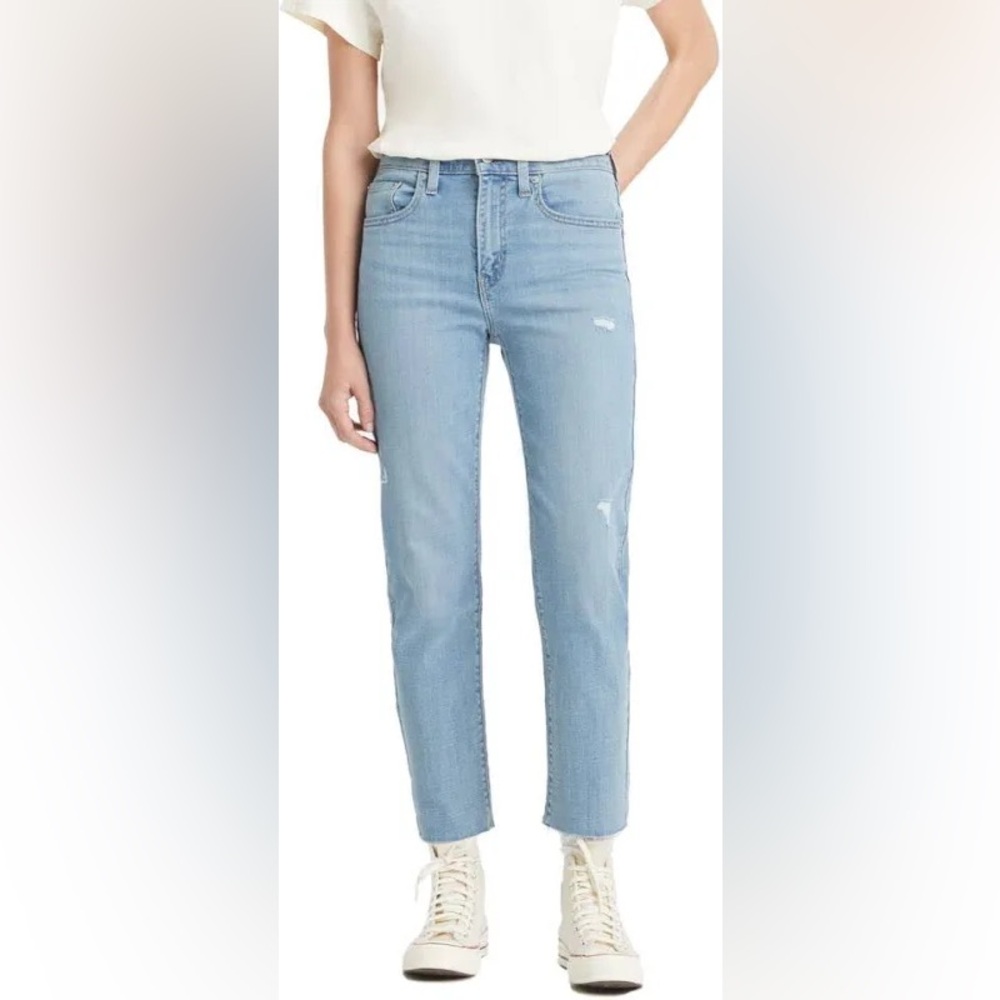 Levi’s High Rise Slim Straight Cropped Jeans